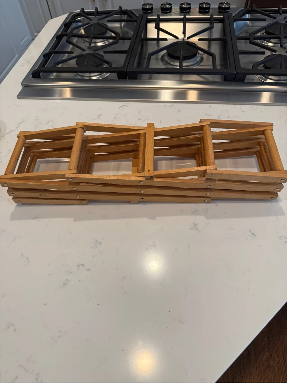 Wooden Wine Rack Accordion vintage folding
